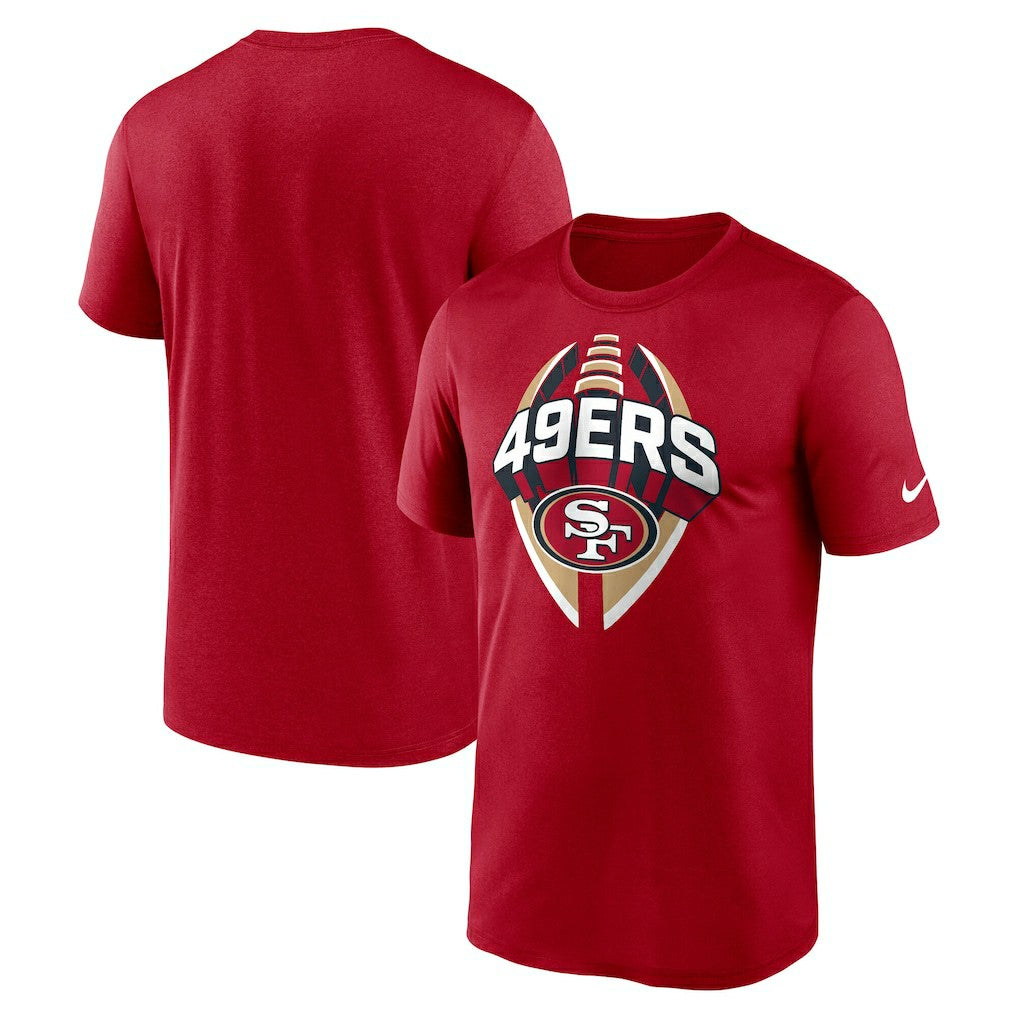 San Francisco 49ers Big & Tall Primetime Legend Icon Performance T-Shirt Scarlet | Nike for Sale