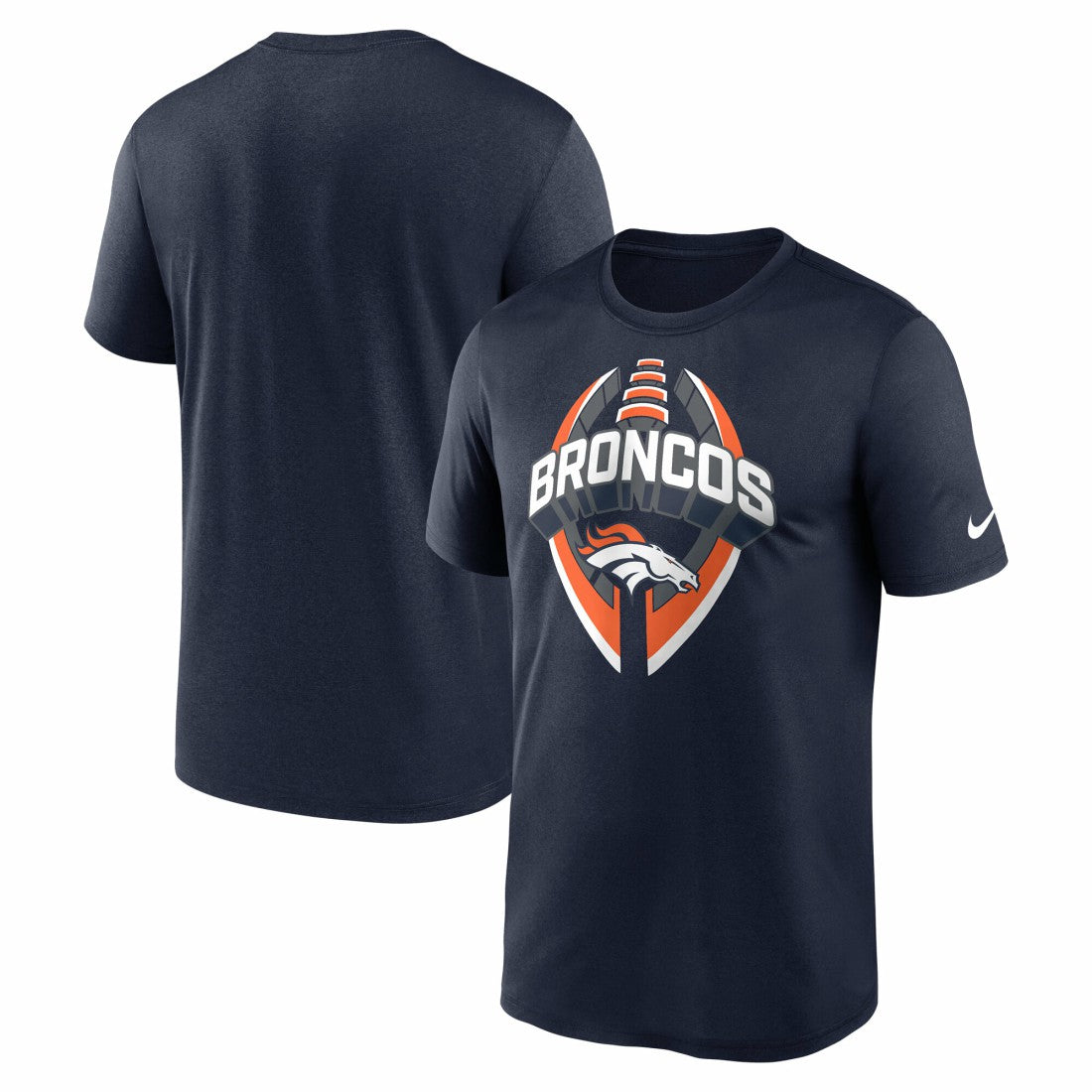 Denver Broncos Big & Tall Primetime Legend Icon Performance T-Shirt Navy | Nike for Sale