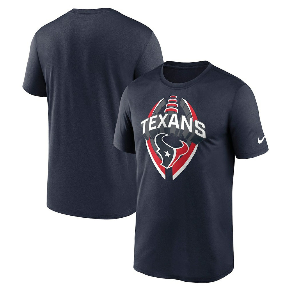 Houston Texans Big & Tall Primetime Legend Icon Performance T-Shirt Navy | Nike for Sale