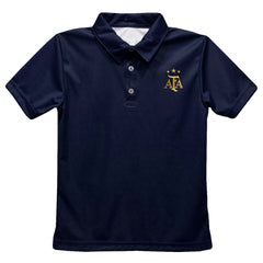 Argentina National Team Vive La Fete Youth Solid Polo Navy - FIFA World CUP