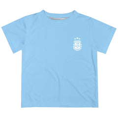 Argentina National Team Vive La Fete Youth Impressions Artwork T-Shirt Light Blue - FIFA World CUP