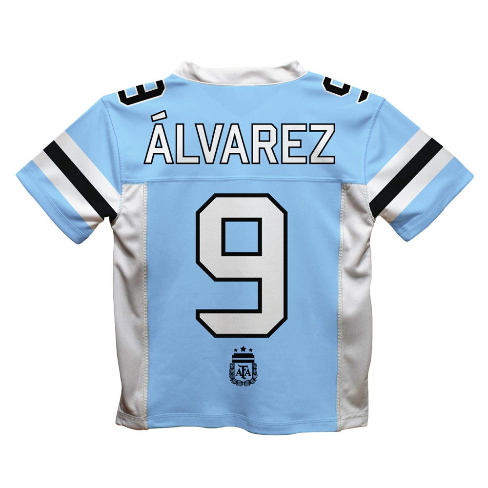 Julián Álvarez Argentina National Team Vive La Fete Football Jersey Light Blue - FIFA World CUP