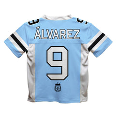 Julián Álvarez Argentina National Team Vive La Fete Football Jersey Light Blue - FIFA World CUP