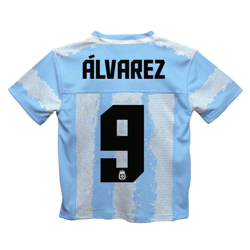 Julián Álvarez Argentina National Team Vive La Fete Football Jersey Light Blue - FIFA World CUP