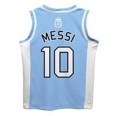 Lionel Messi Argentina National Team Vive La Fete Mesh Basketball Jersey Light Blue - FIFA World CUP