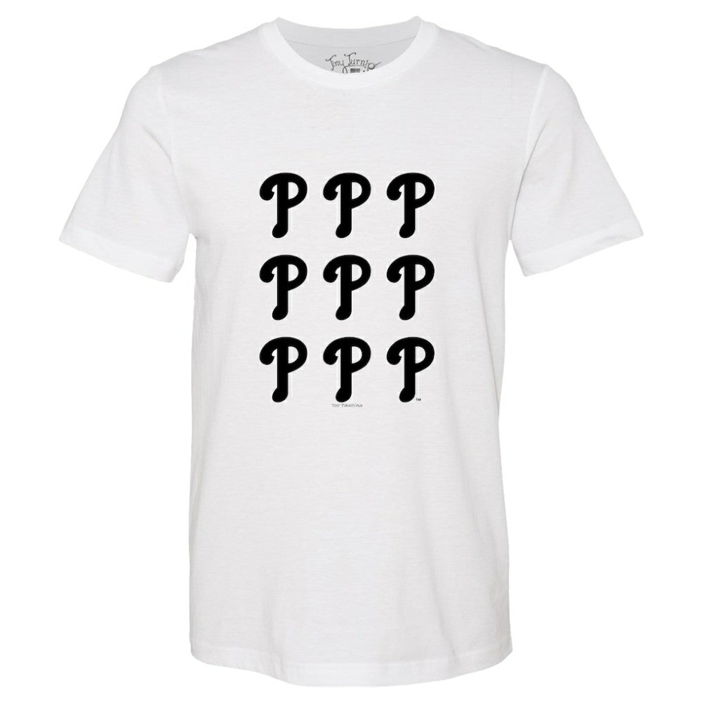 Philadelphia Phillies Tiny Turnip Women's Logo Grid T-Shirt - MLB