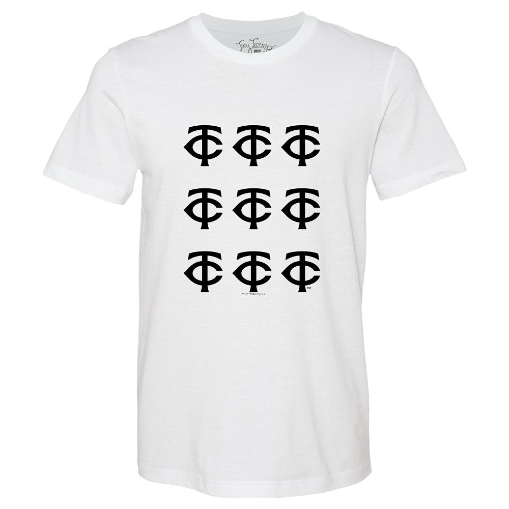Minnesota Twins Tiny Turnip Women's Logo Grid T-Shirt - MLB