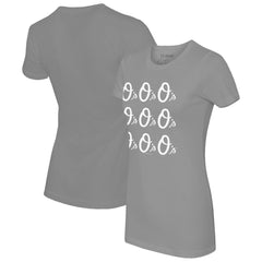 Baltimore Orioles Tiny Turnip Women's Logo Grid  T-Shirt - MLB