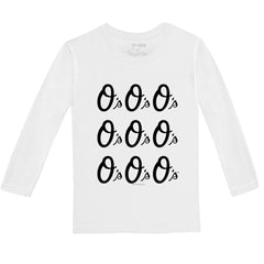 Baltimore Orioles Tiny Turnip Youth Logo Grid Long Sleeve T-Shirt - MLB
