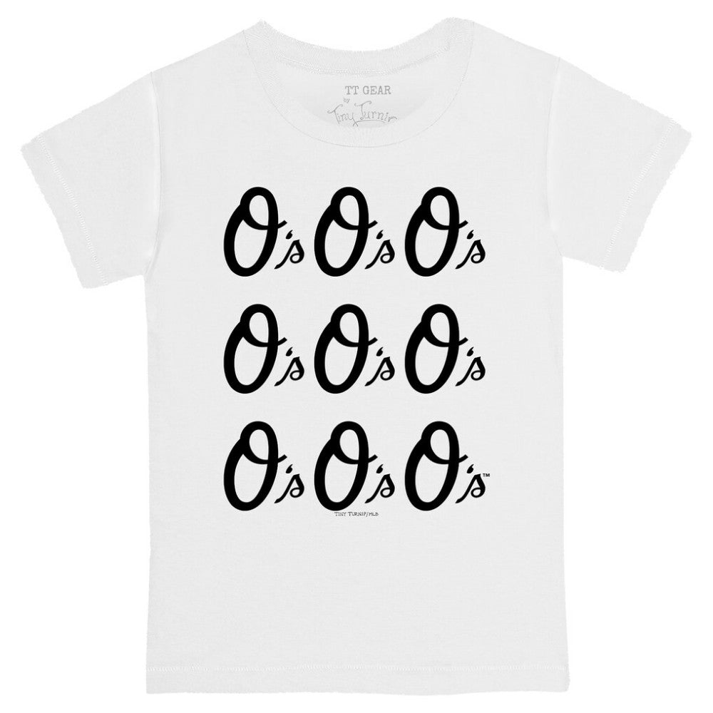 Baltimore Orioles Tiny Turnip Youth Logo Grid T-Shirt - MLB