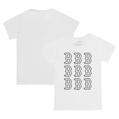 Boston Red Sox Tiny Turnip Youth Logo Grid T-Shirt - MLB