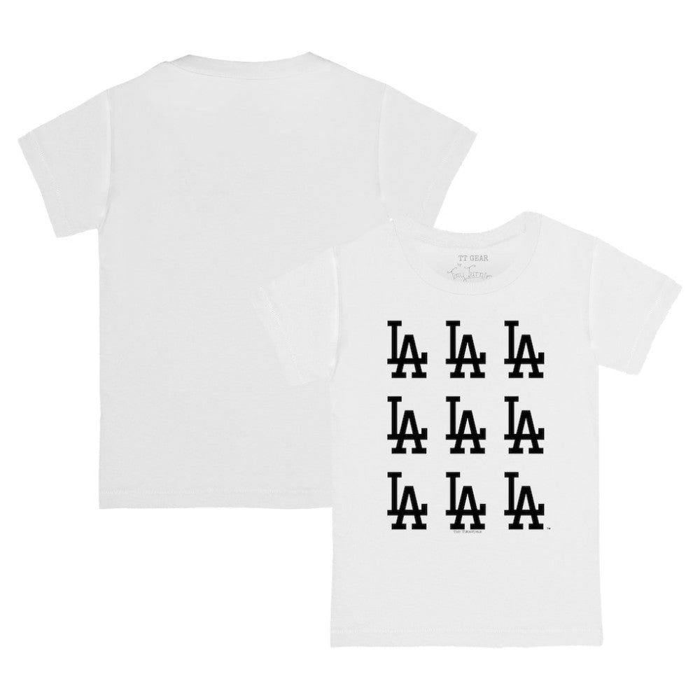 Los Angeles Dodgers Tiny Turnip Youth Logo Grid T-Shirt - MLB