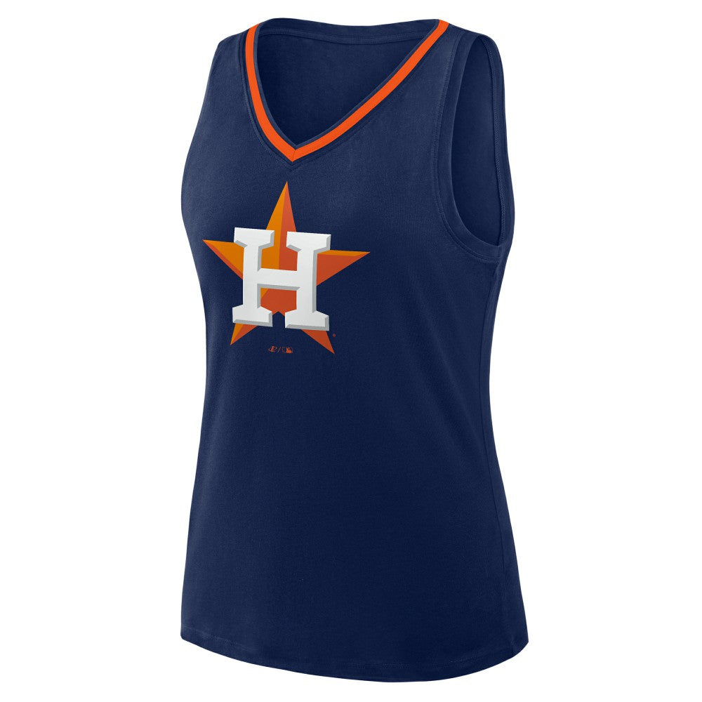 Houston Astros Women's Plus Sized Stellar Win V-Neck Tank Top - MLB
