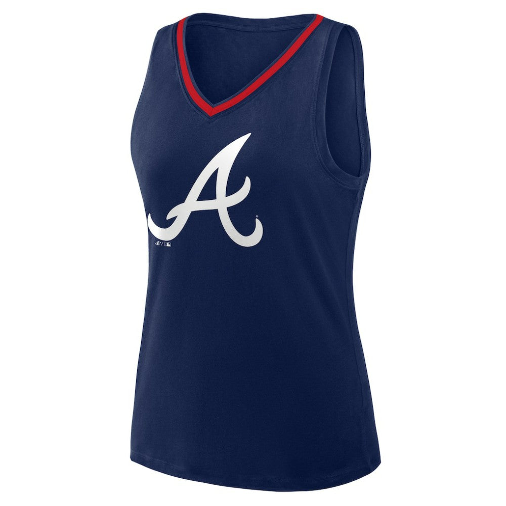 Atlanta Braves Women's Plus Sized Stellar Win V-Neck Tank Top - MLB