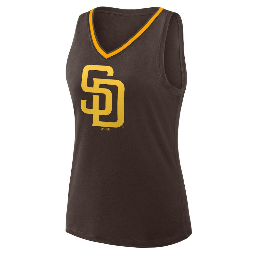 San Diego Padres Women's Plus Sized Stellar Win V-Neck Tank Top - MLB