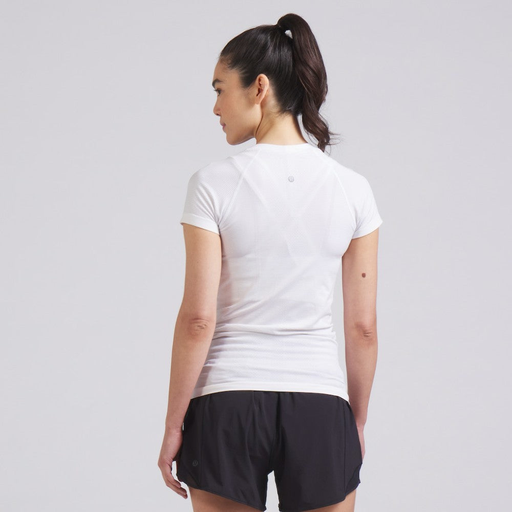 Vancouver Canucks lululemon Women's Swiftly Tech Short-Sleeve Shirt 2.0 - White - NHL