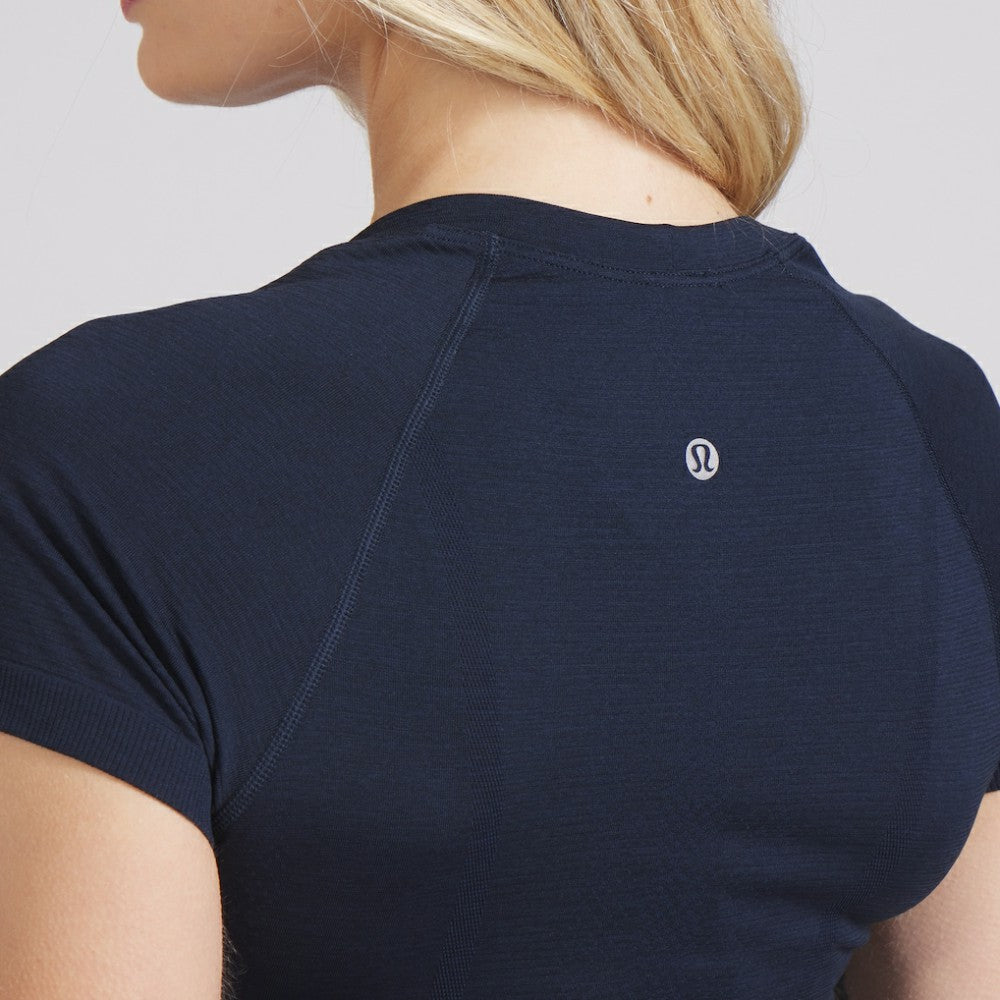 Seattle Kraken lululemon Women's Swiftly Tech Short-Sleeve Shirt 2.0 - True Navy - NHL