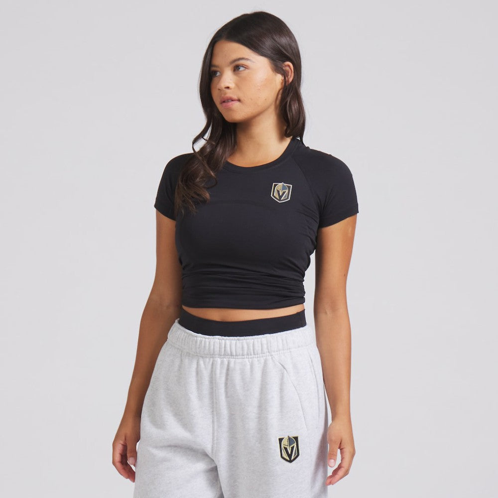 Vegas Golden Knights lululemon Women's Swiftly Tech Short-Sleeve Shirt 2.0 - Black - NHL