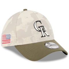 Colorado Rockies New Era 2025 Armed Forces Day 39THIRTY Flex Hat - MLB