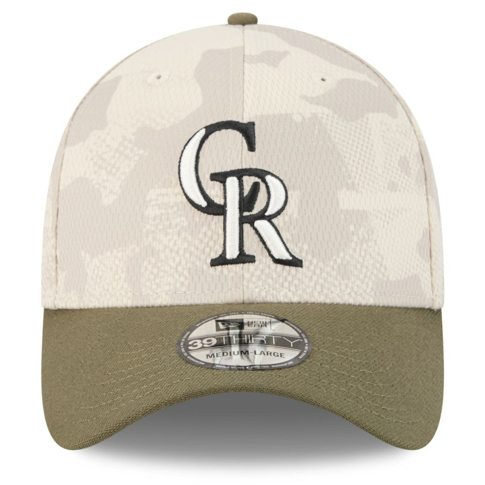 Colorado Rockies New Era 2025 Armed Forces Day 39THIRTY Flex Hat - MLB