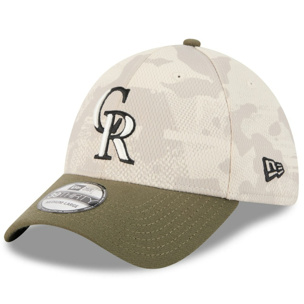 Colorado Rockies New Era 2025 Armed Forces Day 39THIRTY Flex Hat - MLB