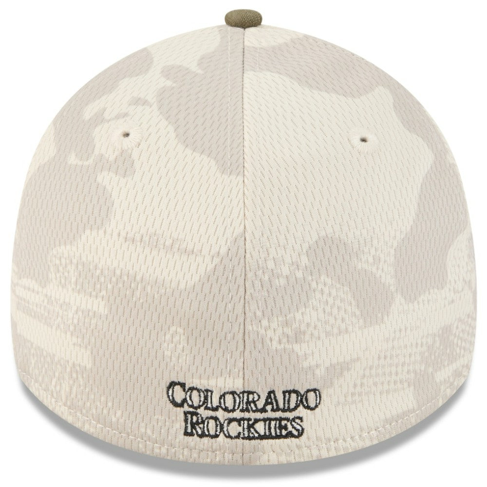 Colorado Rockies New Era 2025 Armed Forces Day 39THIRTY Flex Hat - MLB