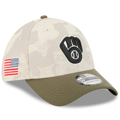 Milwaukee Brewers New Era 2025 Armed Forces Day 39THIRTY Flex Hat - MLB
