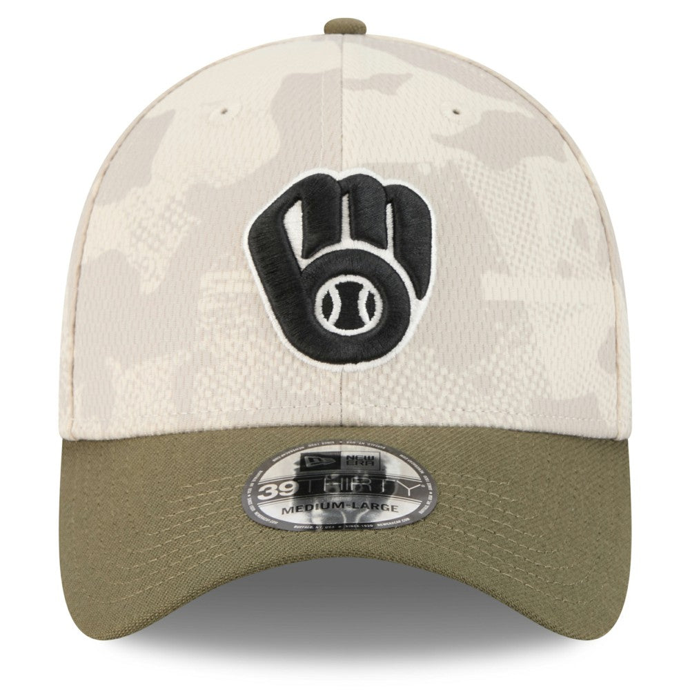Milwaukee Brewers New Era 2025 Armed Forces Day 39THIRTY Flex Hat - MLB