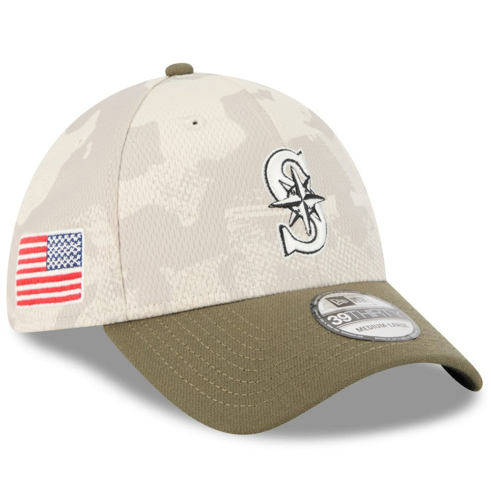 Seattle Mariners New Era 2025 Armed Forces Day 39THIRTY Flex Hat - MLB