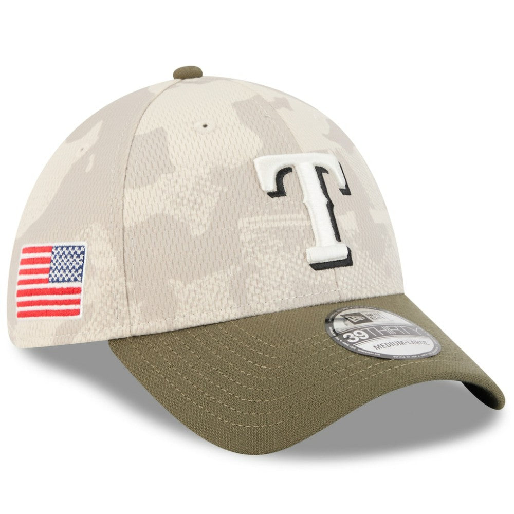 Texas Rangers New Era 2025 Armed Forces Day 39THIRTY Flex Hat - MLB
