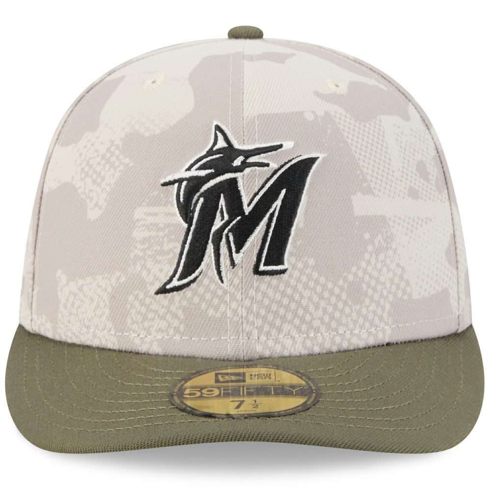 Miami Marlins New Era 2025 Armed Forces Day 59FIFTY Fitted Hat - MLB