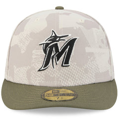 Miami Marlins New Era 2025 Armed Forces Day 59FIFTY Fitted Hat - MLB
