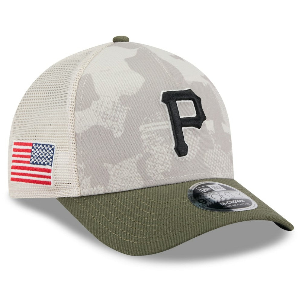 Pittsburgh Pirates New Era 2025 Armed Forces Day 9FORTY M-Crown A-Frame Adjustable Hat - MLB