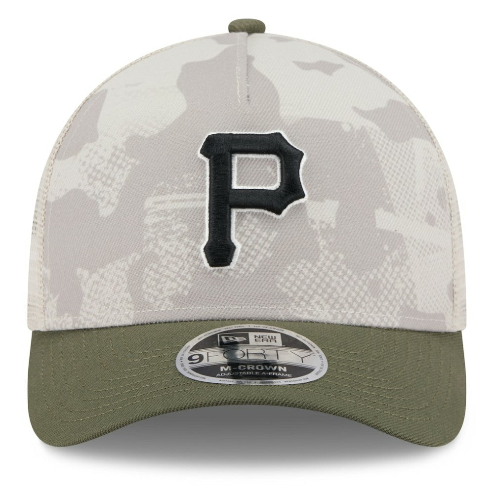 Pittsburgh Pirates New Era 2025 Armed Forces Day 9FORTY M-Crown A-Frame Adjustable Hat - MLB