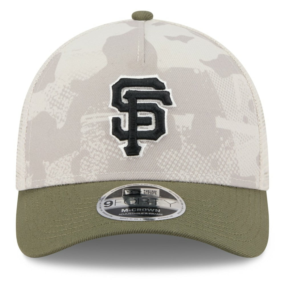 San Francisco Giants New Era 2025 Armed Forces Day 9FORTY M-Crown A-Frame Adjustable Hat - MLB
