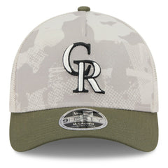 Colorado Rockies New Era 2025 Armed Forces Day 9FORTY M-Crown A-Frame Adjustable Hat - MLB