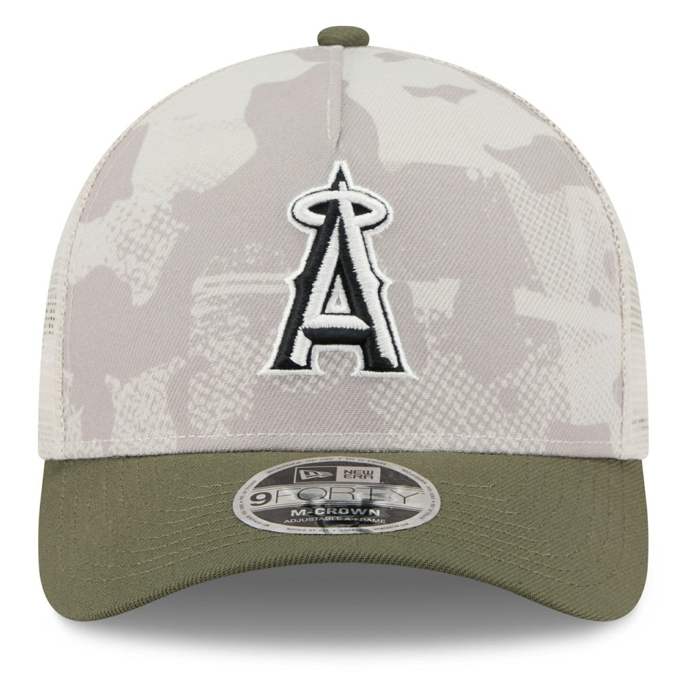 Los Angeles Angels New Era 2025 Armed Forces Day 9FORTY M-Crown A-Frame Adjustable Hat - MLB