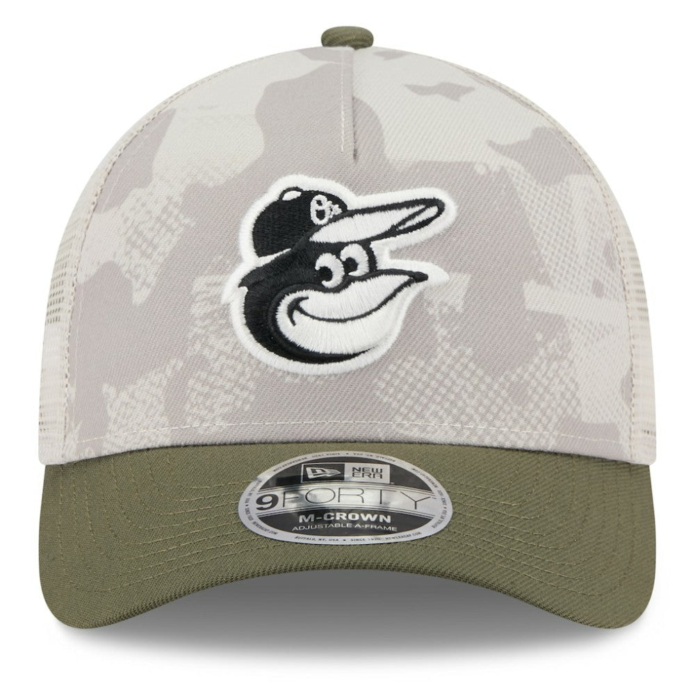 Baltimore Orioles New Era 2025 Armed Forces Day 9FORTY M-Crown A-Frame Adjustable Hat - MLB