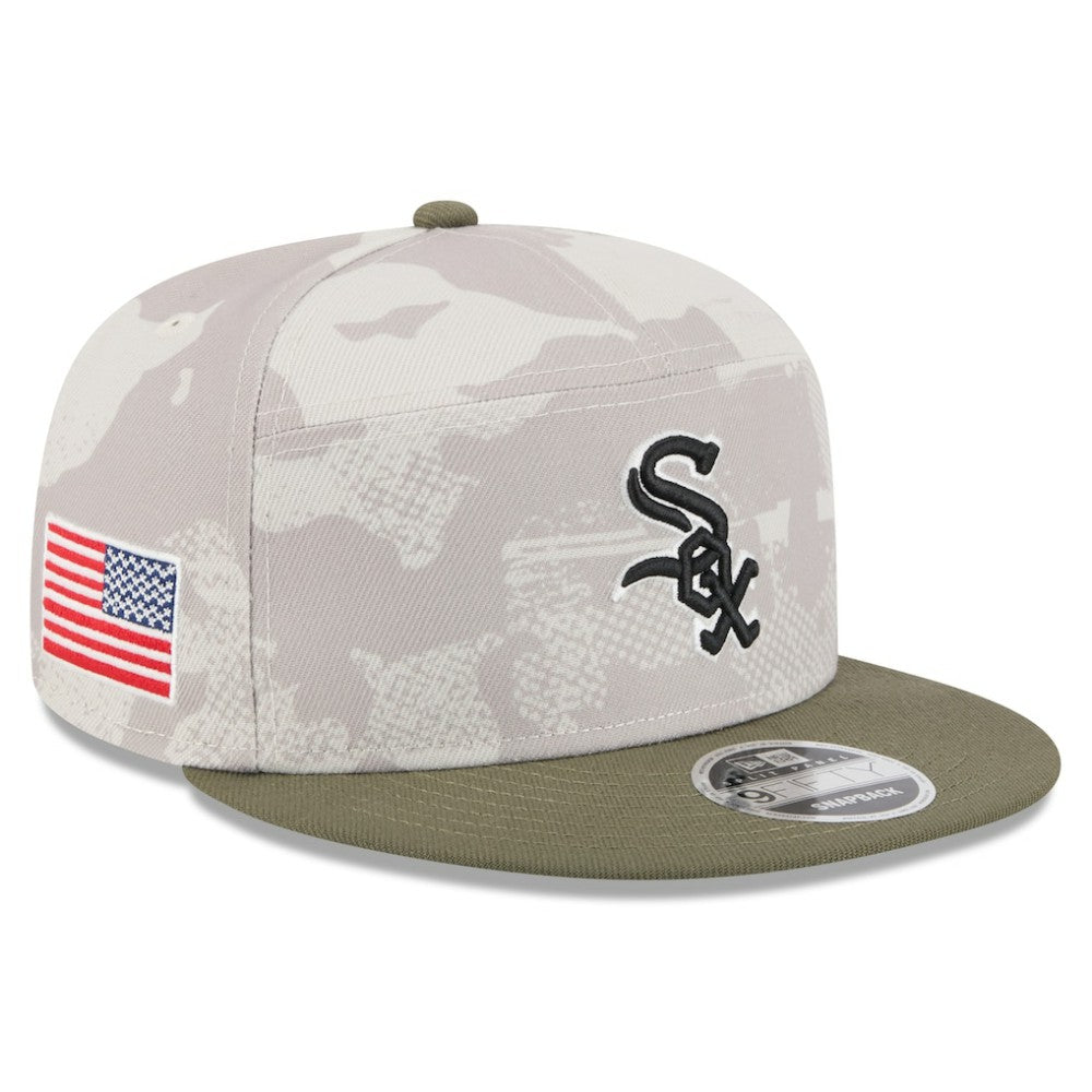 Chicago White Sox New Era 2025 Armed Forces Day Split Panel 9FIFTY Snapback Hat - MLB