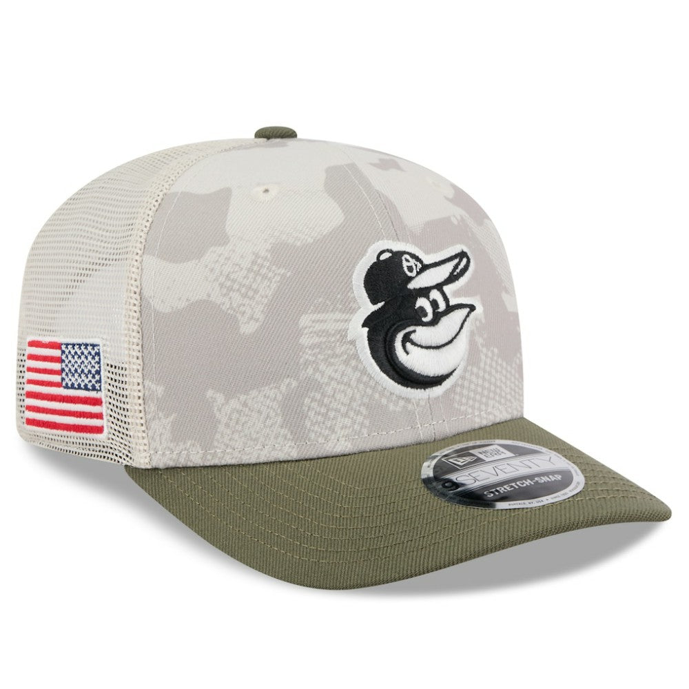 Baltimore Orioles New Era 2025 Armed Forces Day 9SEVENTY Stretch-Snap Hat - MLB