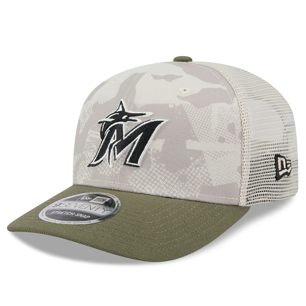 Miami Marlins New Era 2025 Armed Forces Day 9SEVENTY Stretch-Snap Hat - MLB