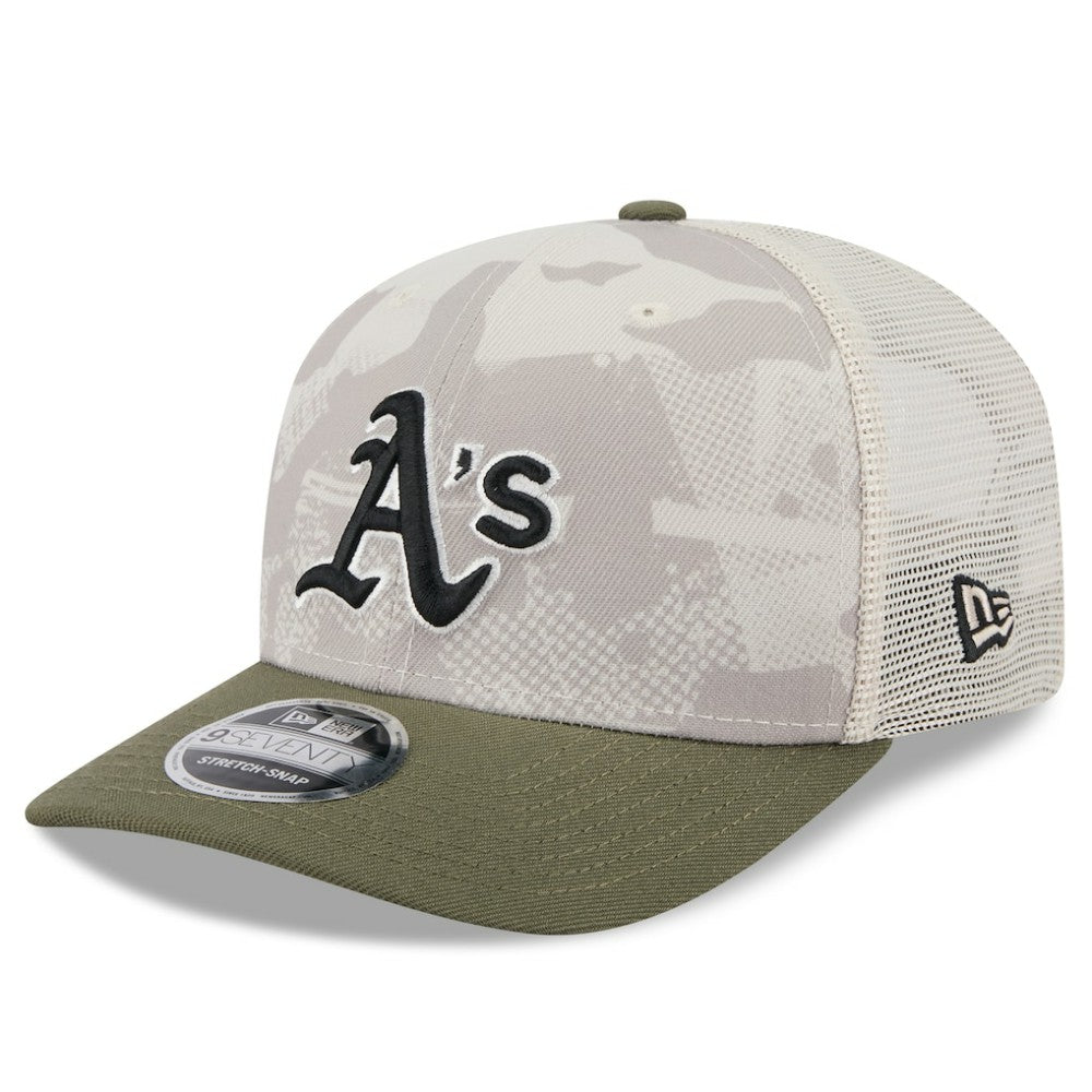 Athletics New Era 2025 Armed Forces Day 9SEVENTY Stretch-Snap Hat - MLB