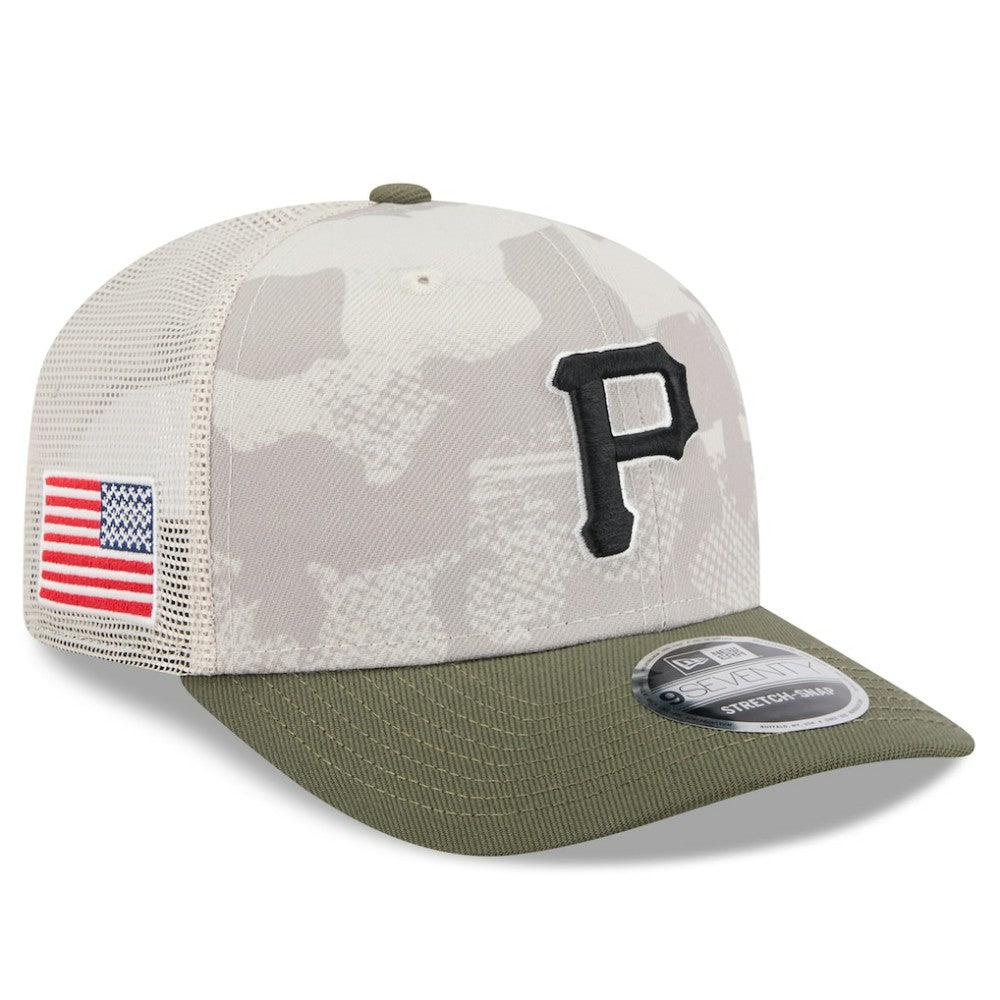 Pittsburgh Pirates New Era 2025 Armed Forces Day 9SEVENTY Stretch-Snap Hat - MLB