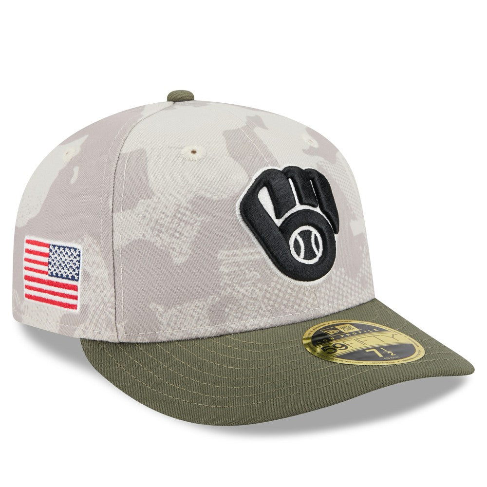 Milwaukee Brewers New Era 2025 Armed Forces Day Low Profile 59FIFTY Fitted Hat - MLB