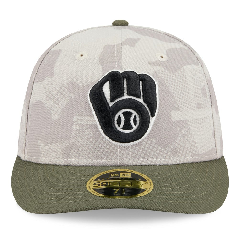 Milwaukee Brewers New Era 2025 Armed Forces Day Low Profile 59FIFTY Fitted Hat - MLB
