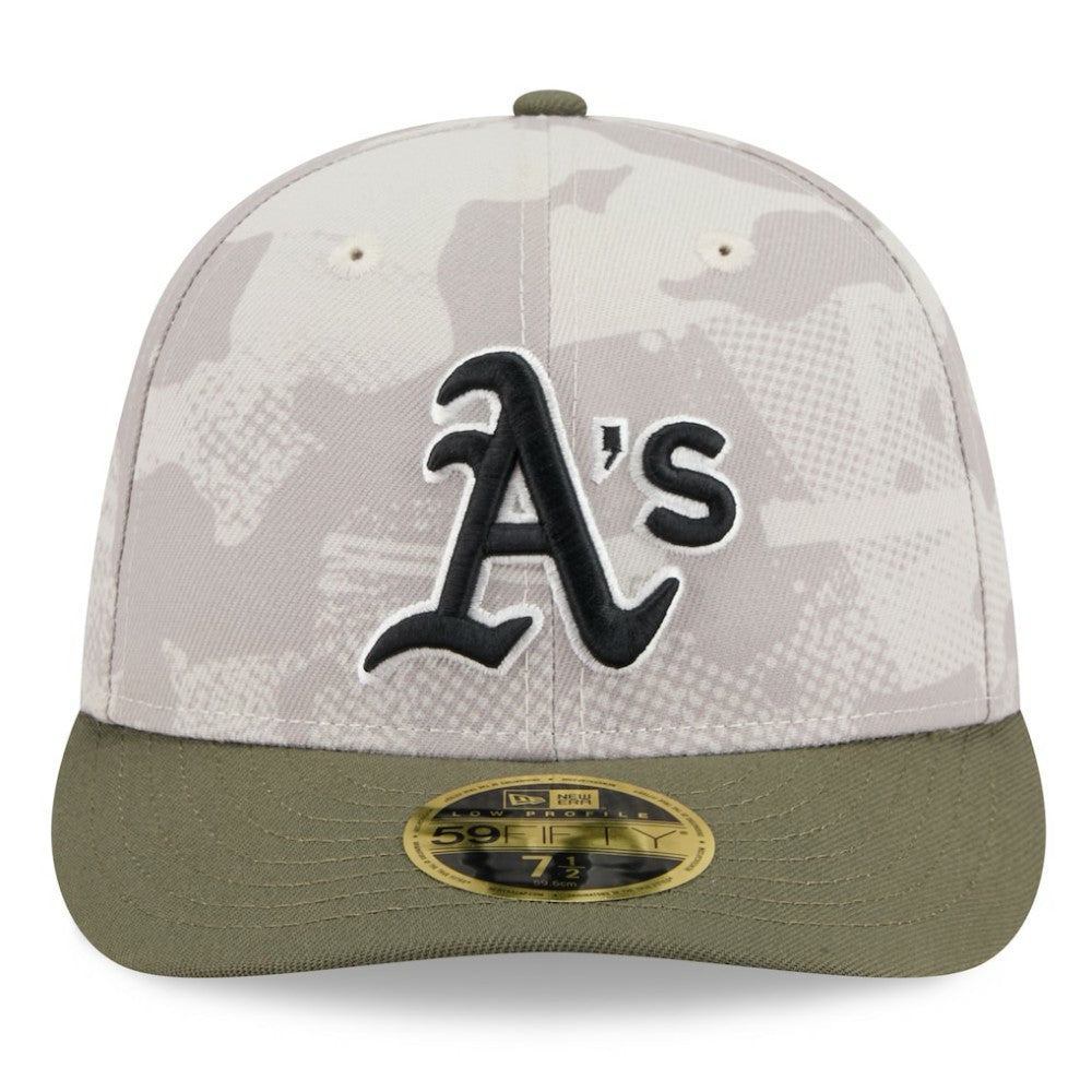 Athletics New Era 2025 Armed Forces Day Low Profile 59FIFTY Fitted Hat - MLB
