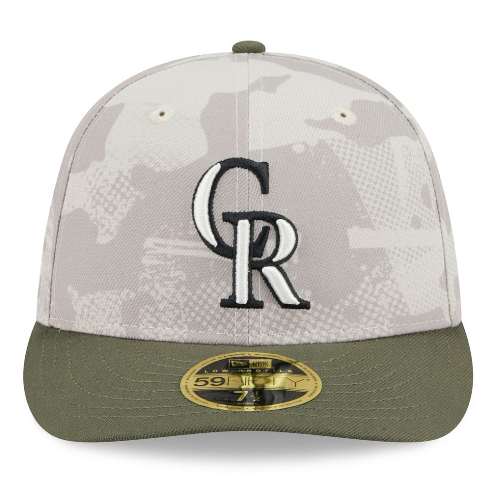 Colorado Rockies New Era 2025 Armed Forces Day Low Profile 59FIFTY Fitted Hat - MLB