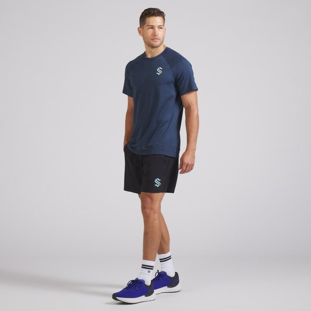 Seattle Kraken lululemon Metal Vent Tech Short-Sleeve Shirt - Mineral Blue - NHL