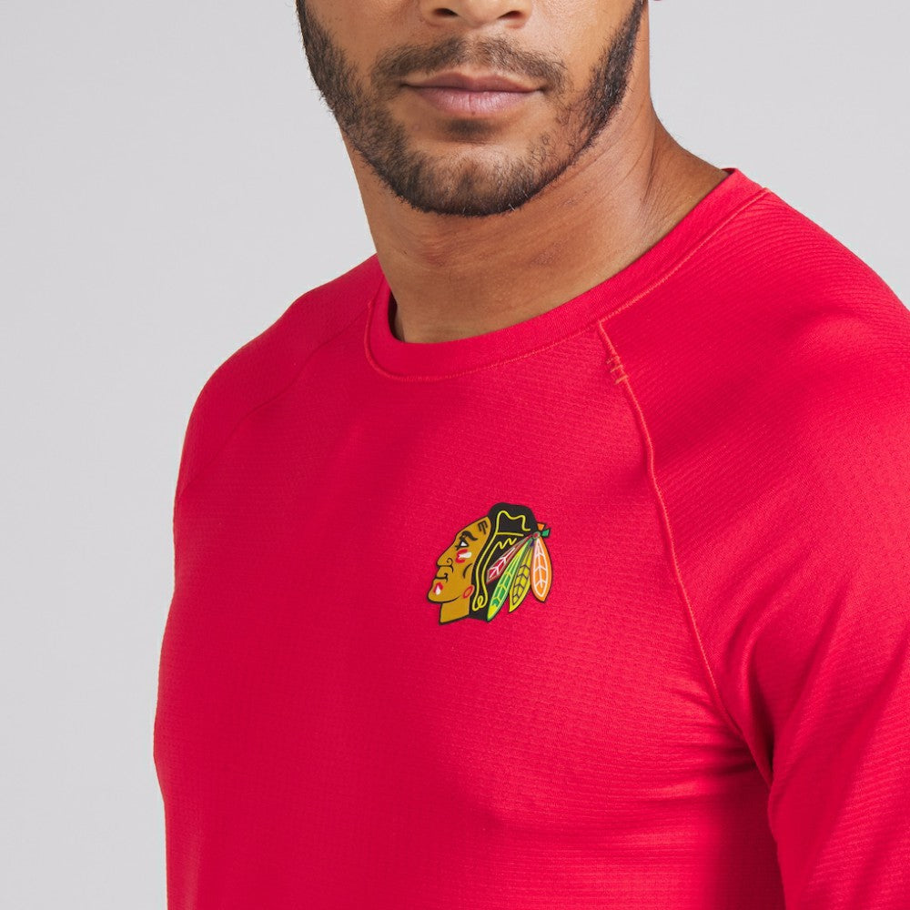 Chicago Blackhawks lululemon Metal Vent Tech Short-Sleeve Shirt - True Red - NHL