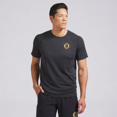 Boston Bruins lululemon Metal Vent Tech Short-Sleeve Shirt - Graphite Grey - NHL